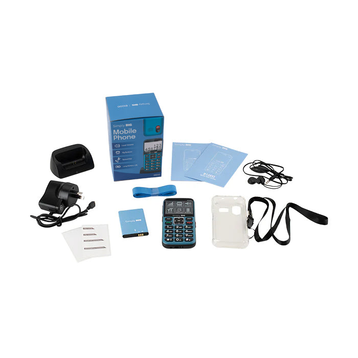 Blue Seniors Mobile Phone