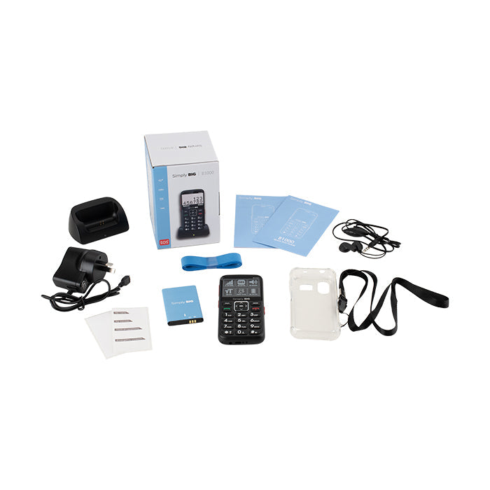 Black Seniors Mobile Phone + $29/Month Unlimited Plan