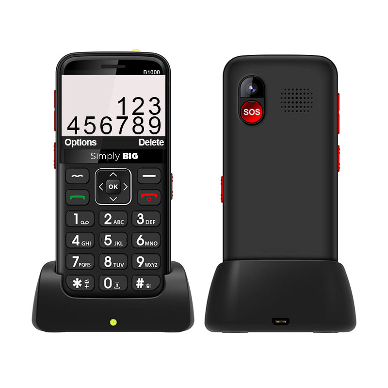 Black Seniors Mobile Phone + $29/Month Unlimited Plan