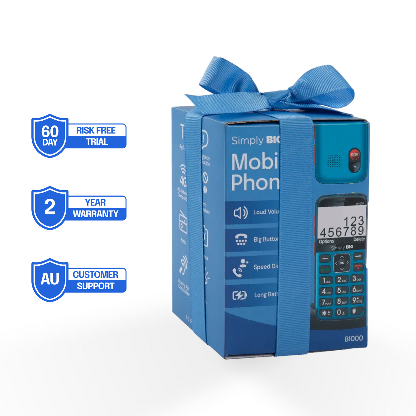 Blue Seniors 4G Mobile Phone