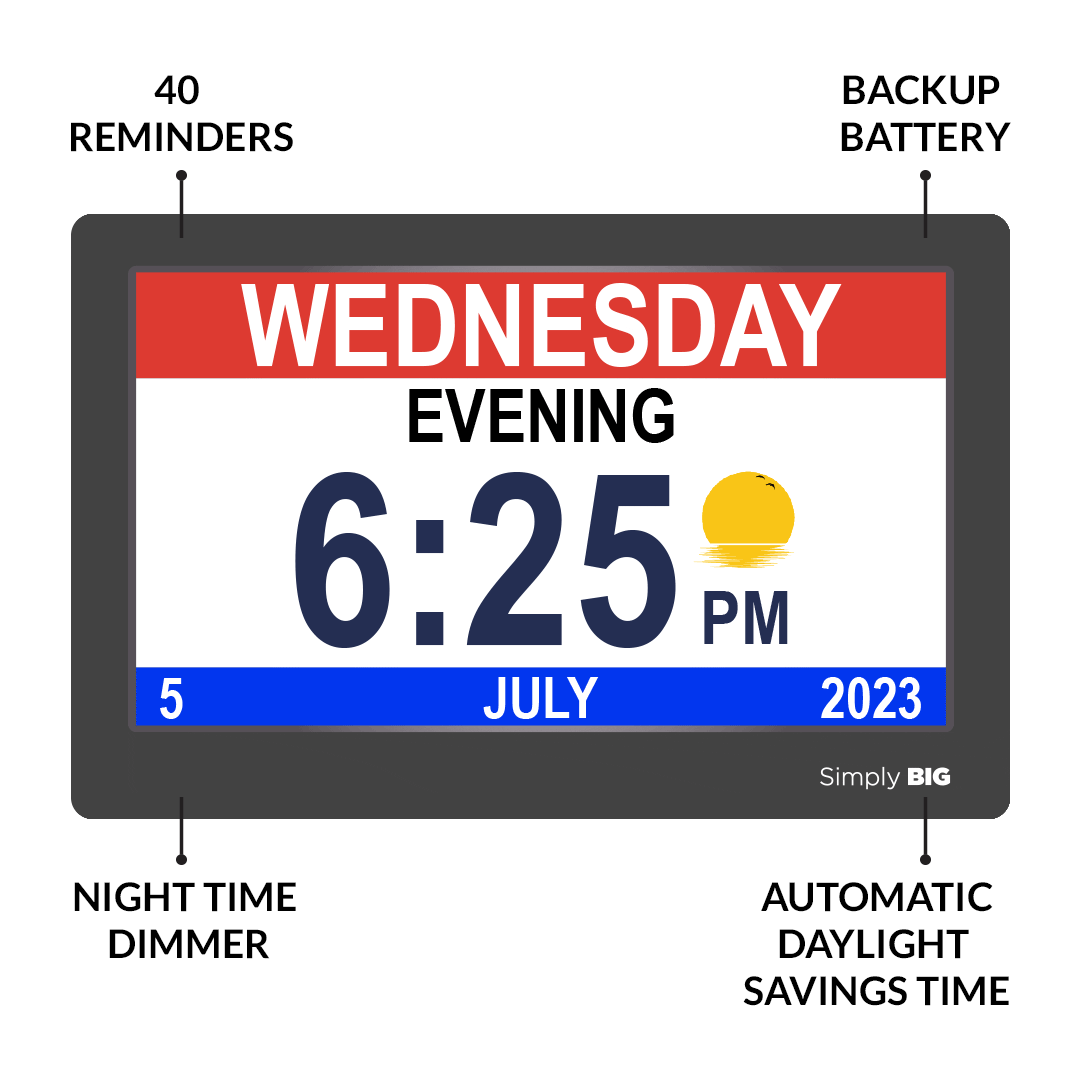 Reminder Clock (40 reminders) – Simply Big Australia