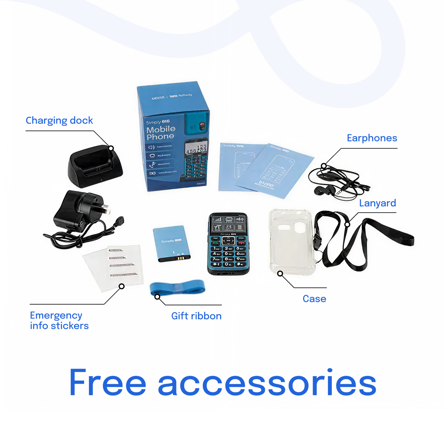 Blue Seniors 4G Mobile Phone