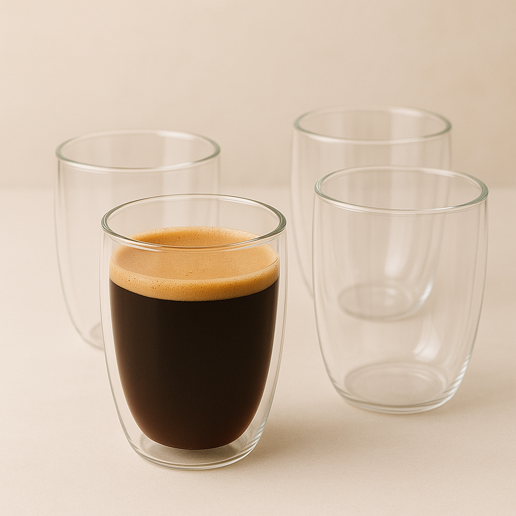 Double Walled Glass Set (350ml) - 4 Pack