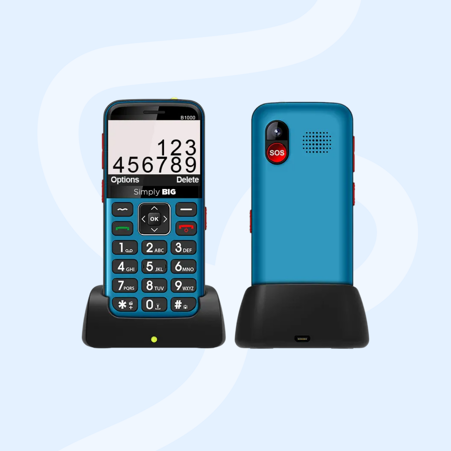 Blue Seniors 4G Mobile Phone