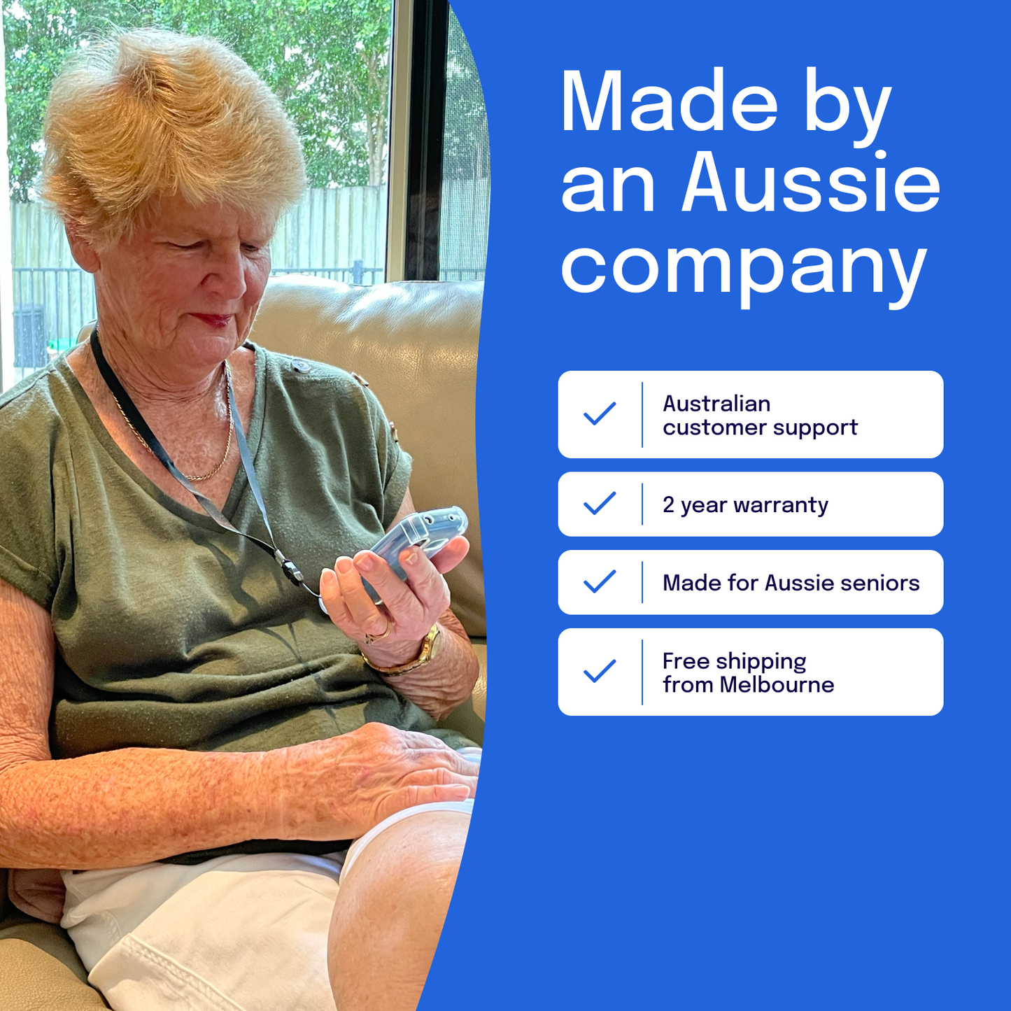 Blue Seniors 4G Mobile Phone