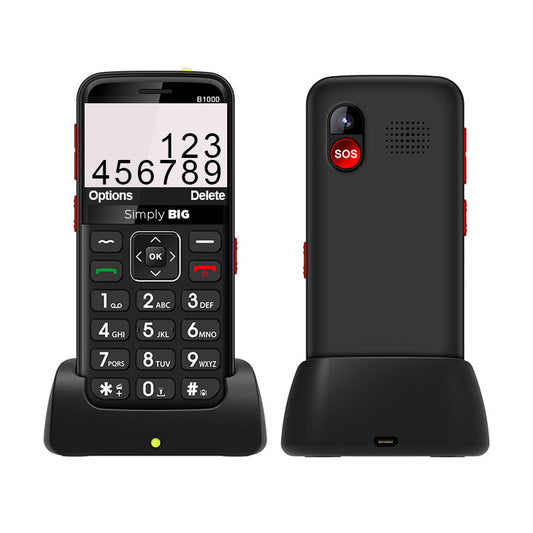 Black Seniors Mobile Phone + $29/Month Unlimited Plan