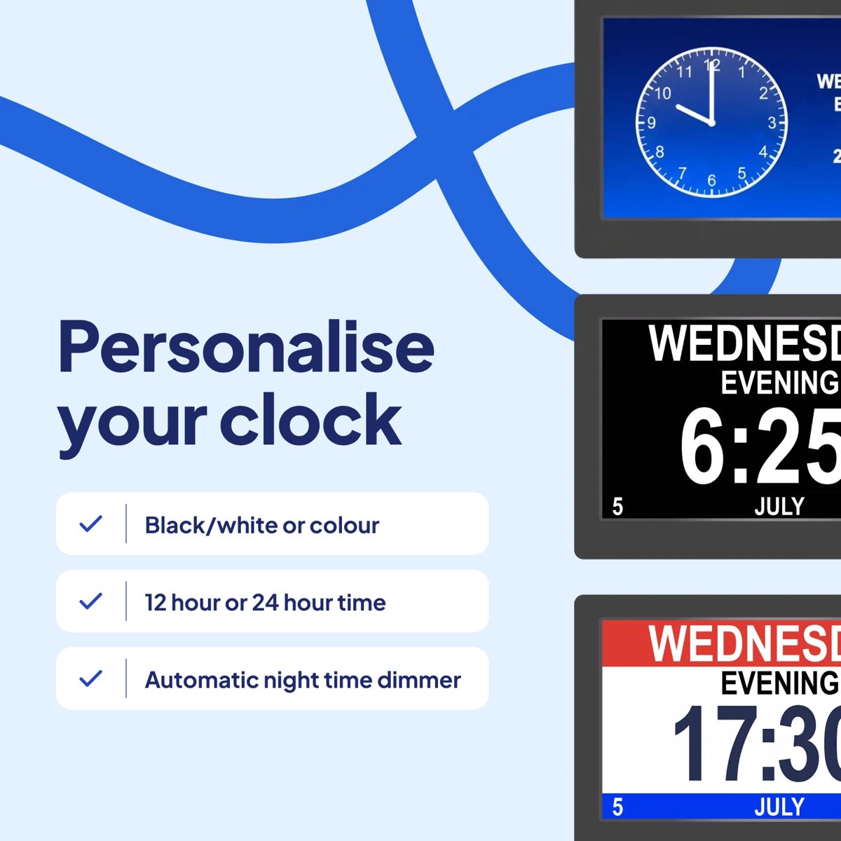 Personalise your clock